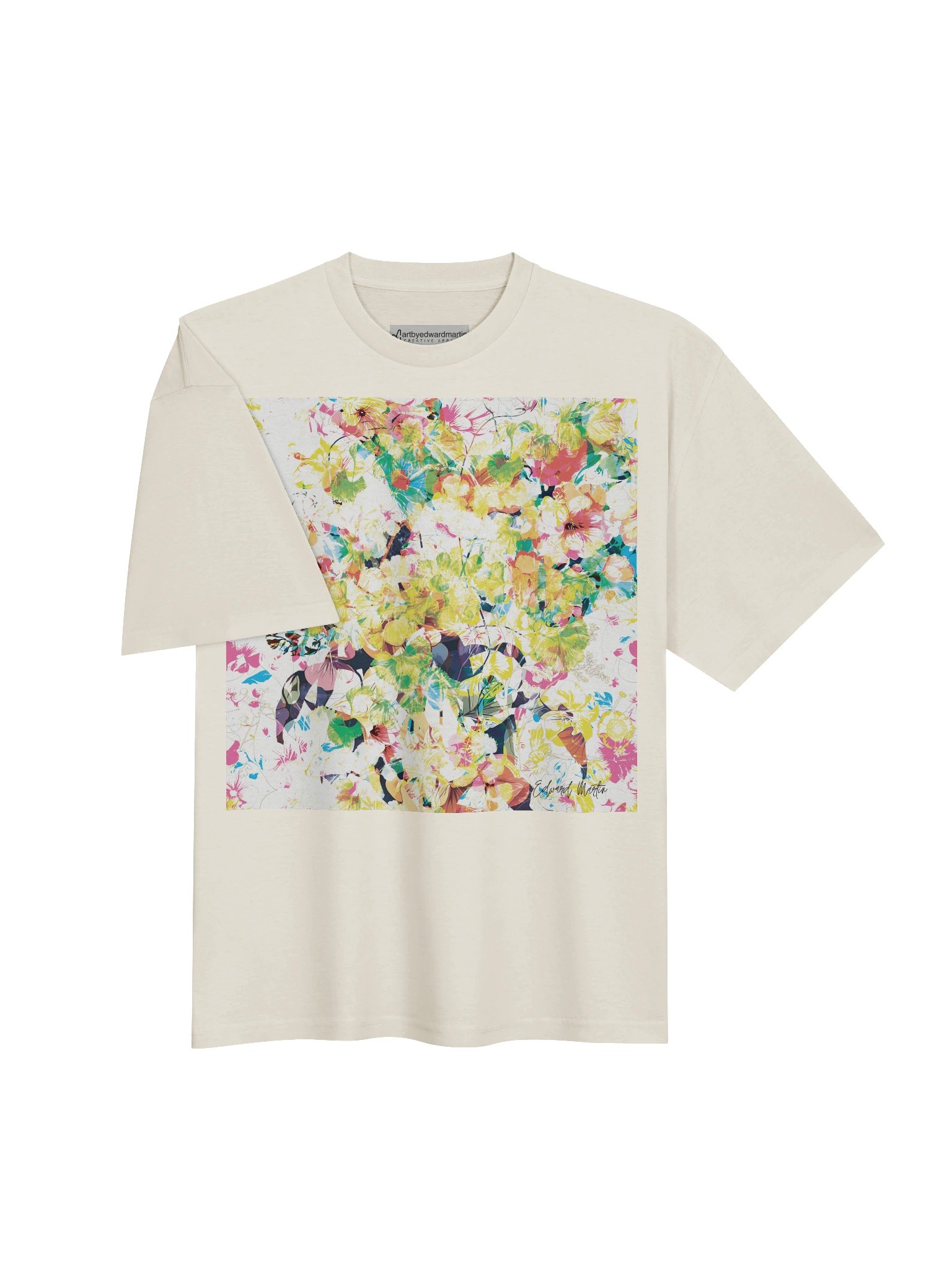 'Efervescencia Floral' (Floral Effervescence} by Edward Martin Oversized Tee product image (6)