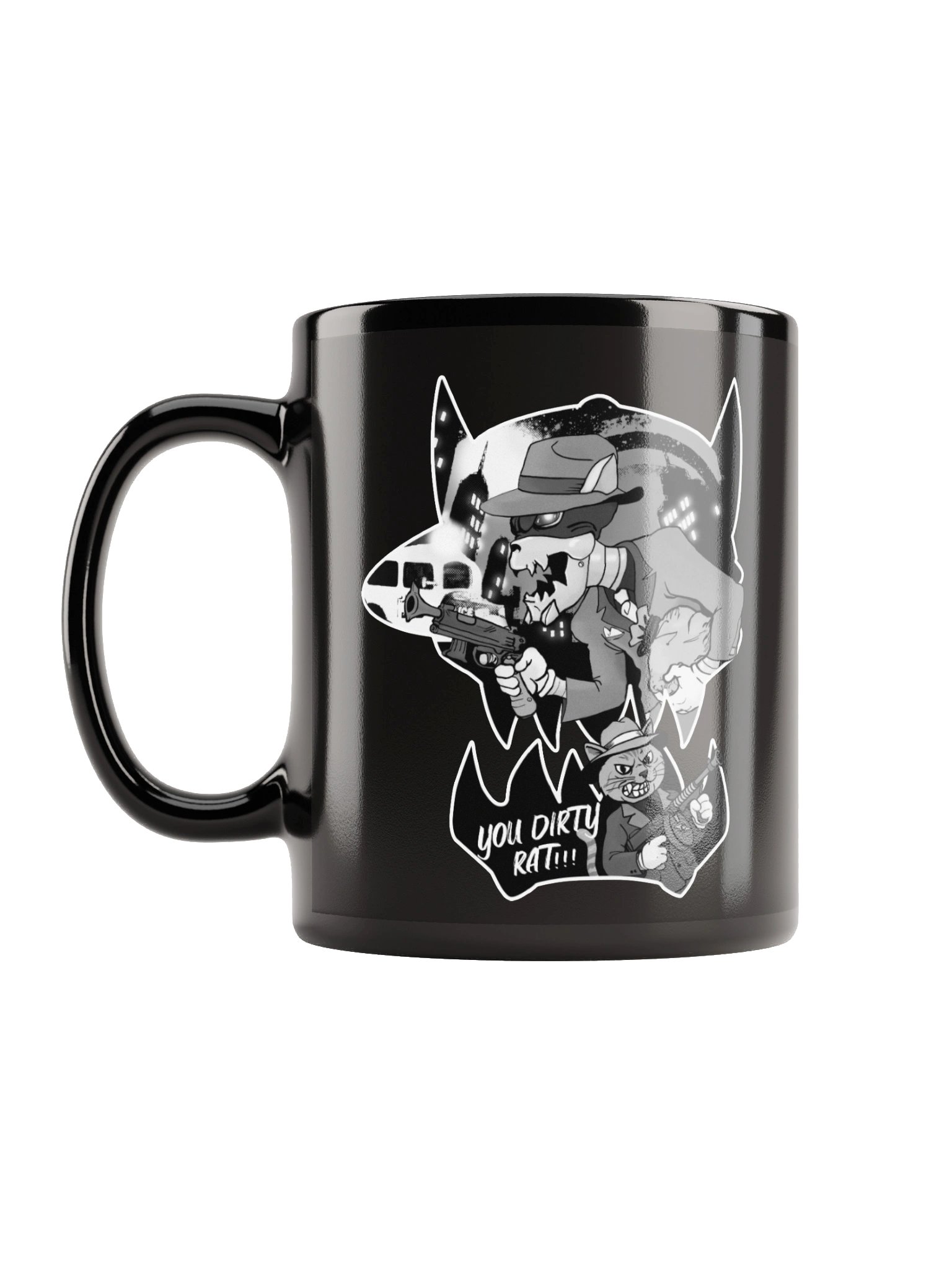 Mobster Kats Black Glossy Mug product image (1)