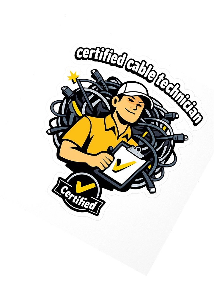 Certified Cable Technician Sticker Set product image (2)