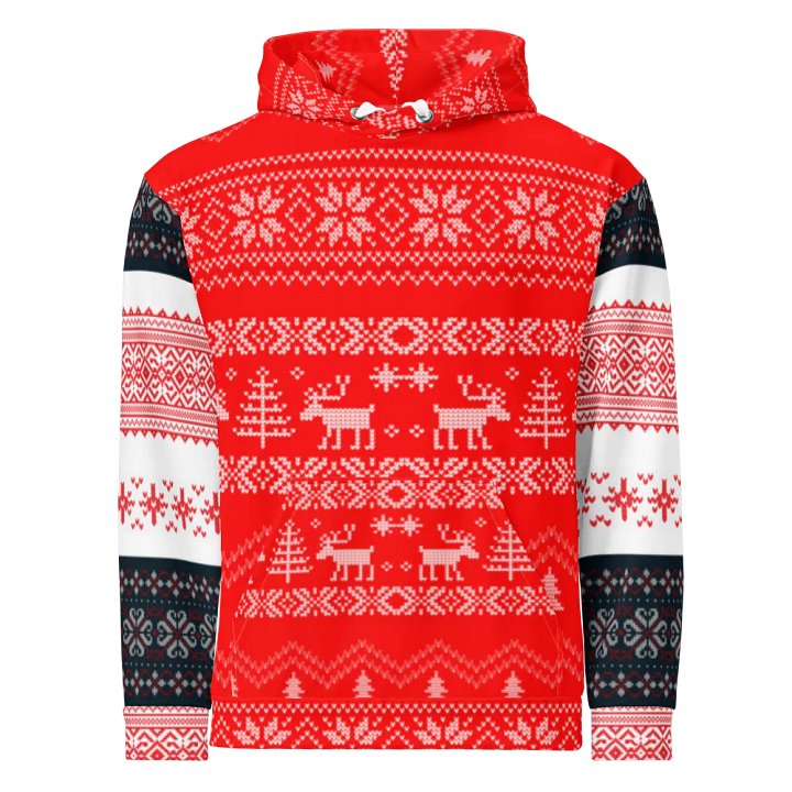 Festive Reindeer All-Over Hoodie product image (1)
