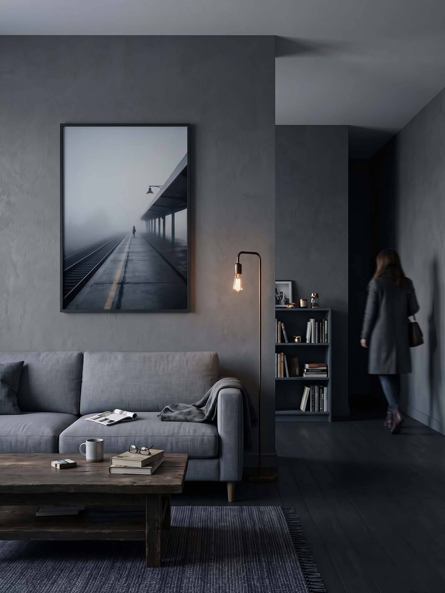 The Last Passenger - Moody Train Station Wall Art product image (37)