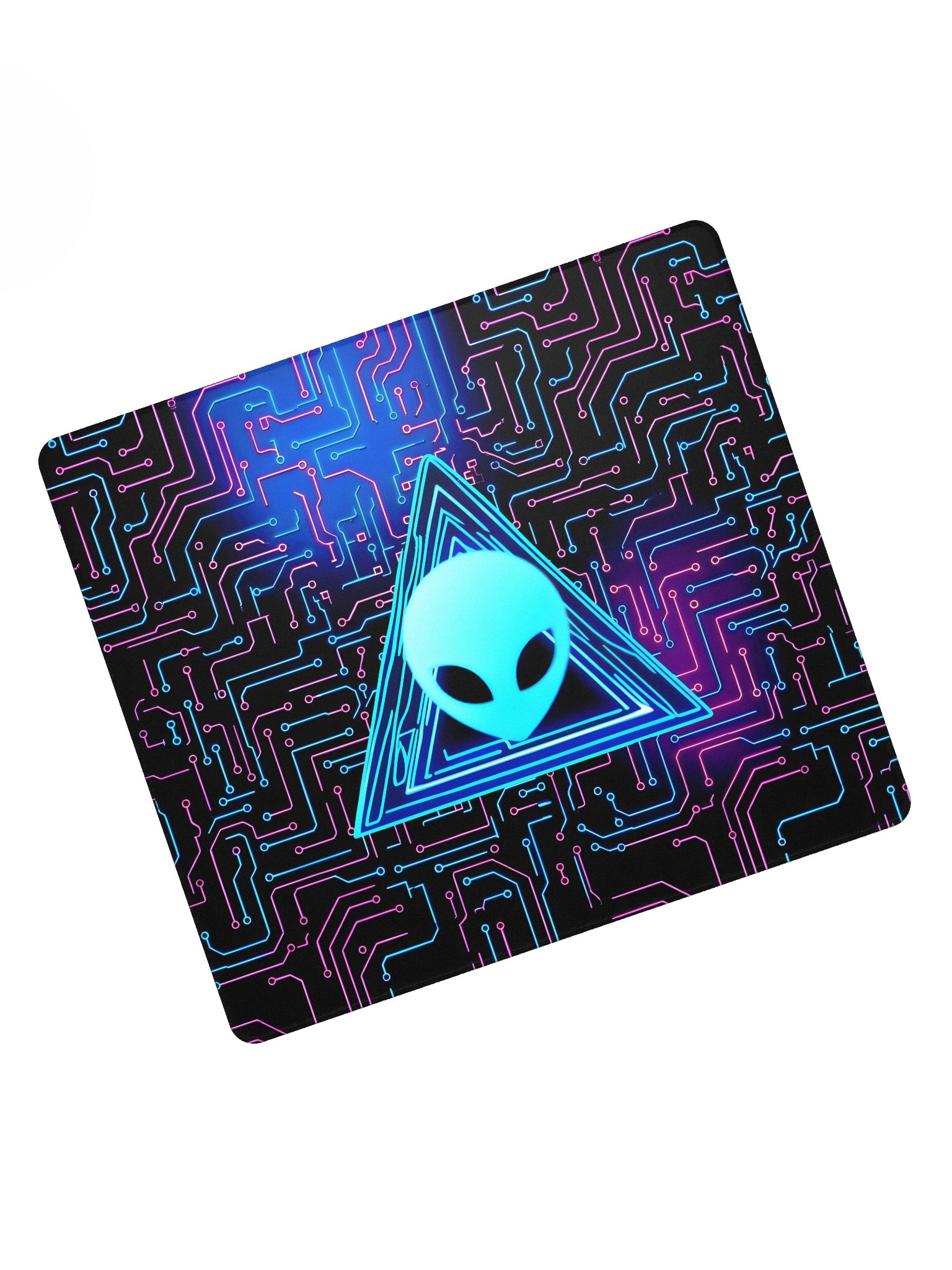 Neon Alien Circuit Gaming Mouse Pad product image (5)