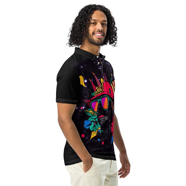 Cosmic Skull Slim Fit Polo product image (1)