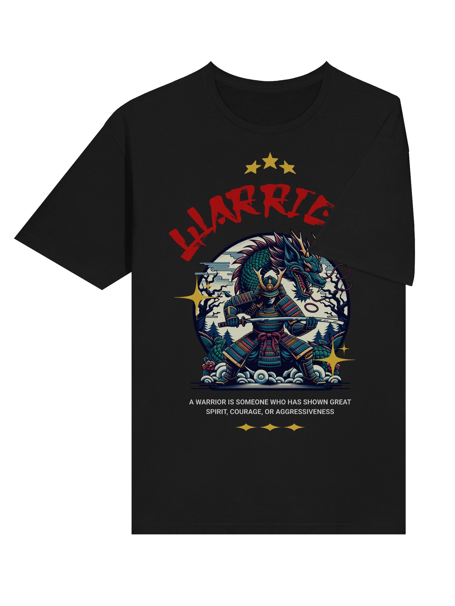Warrior Dragon Spirit Samurai T-Shirt - Gildan Softstyle product image (4)