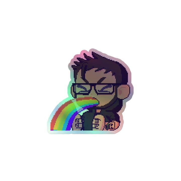Rainbow Puke Sticker product image (1)