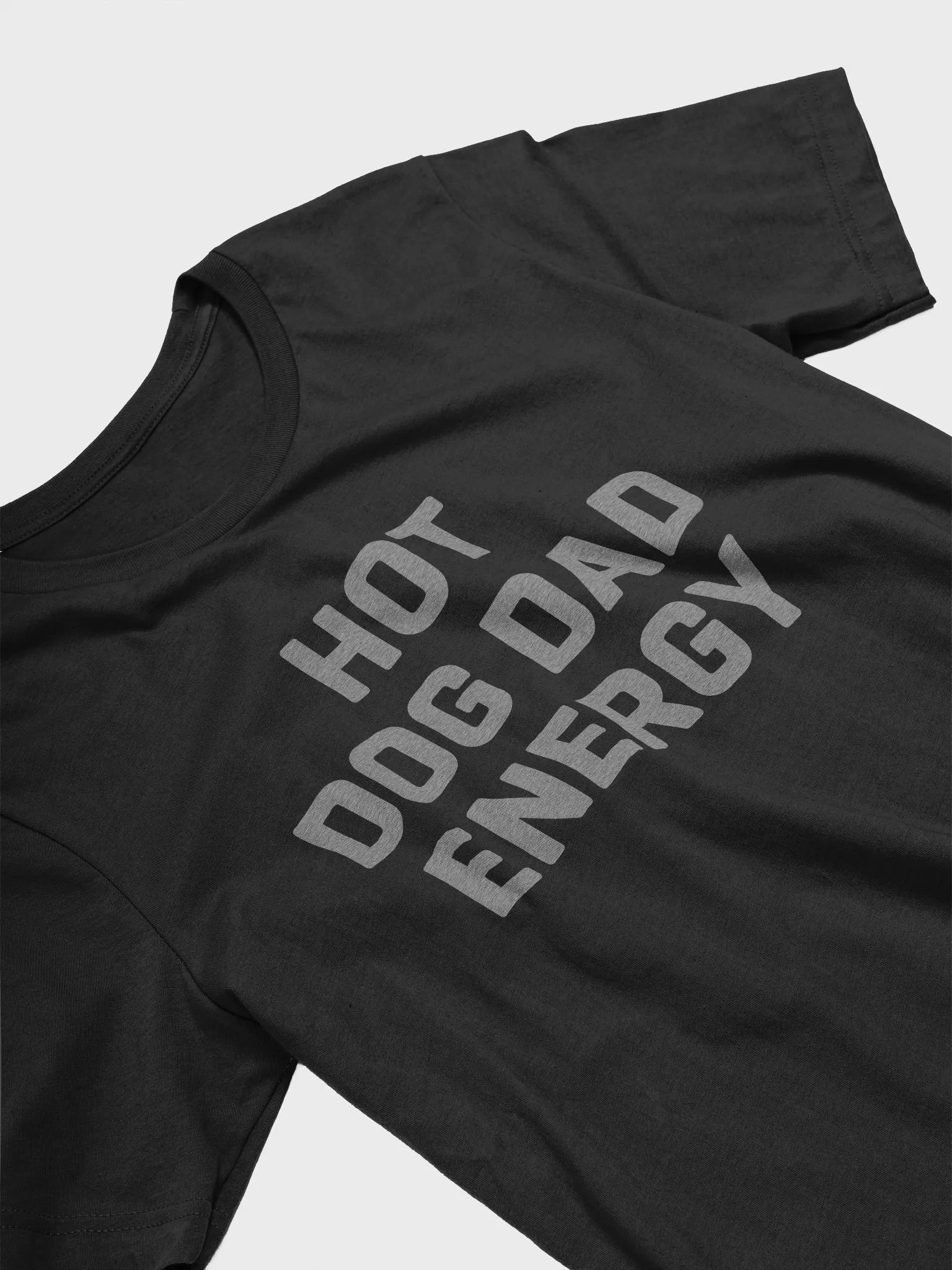 Hot Dog Dad Energy (Grey Heathered Text) product image (1)