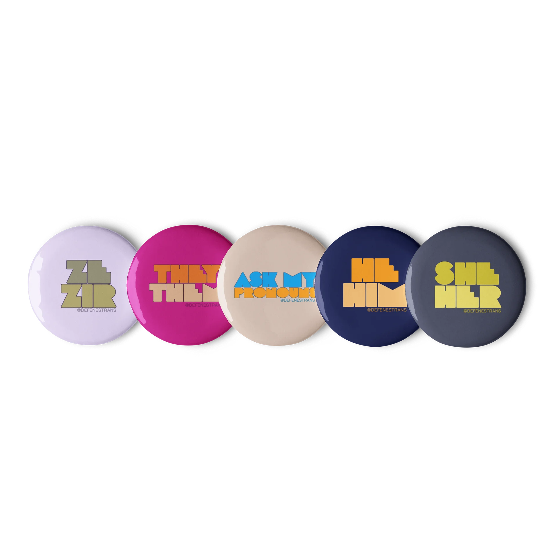 Pronoun Button Set #3 product image (1)