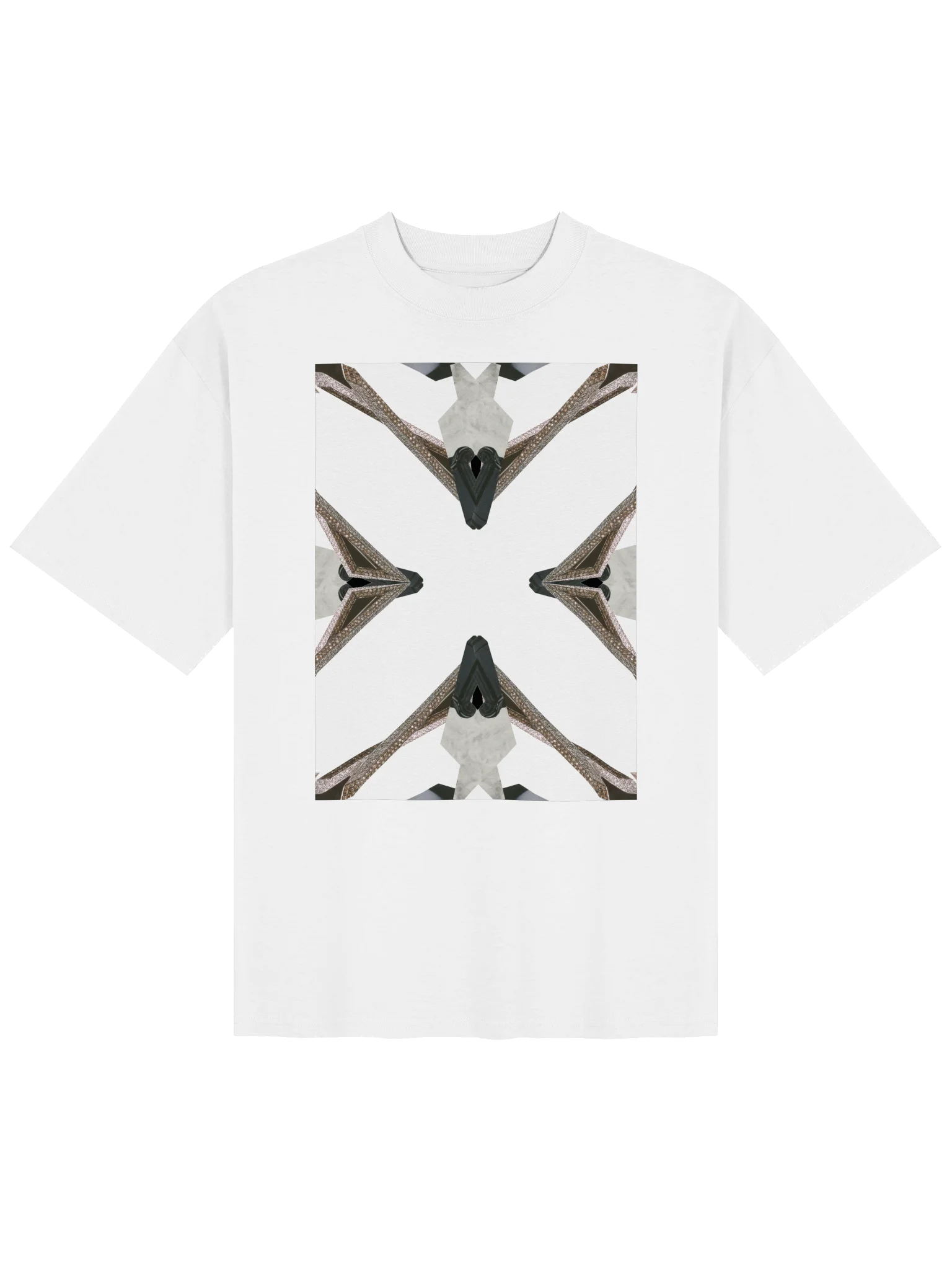 000 INTERSECTION UNISEX OVERSIZED T-SHIRT WHT 16 product image (1)