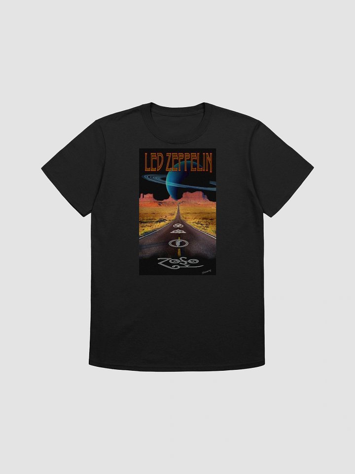 Led Zeppelin Zoso Symbols T-Shirt | Cosmic Road Rock Poster Graphic Tee | Classic Rock Shirt product image (1)