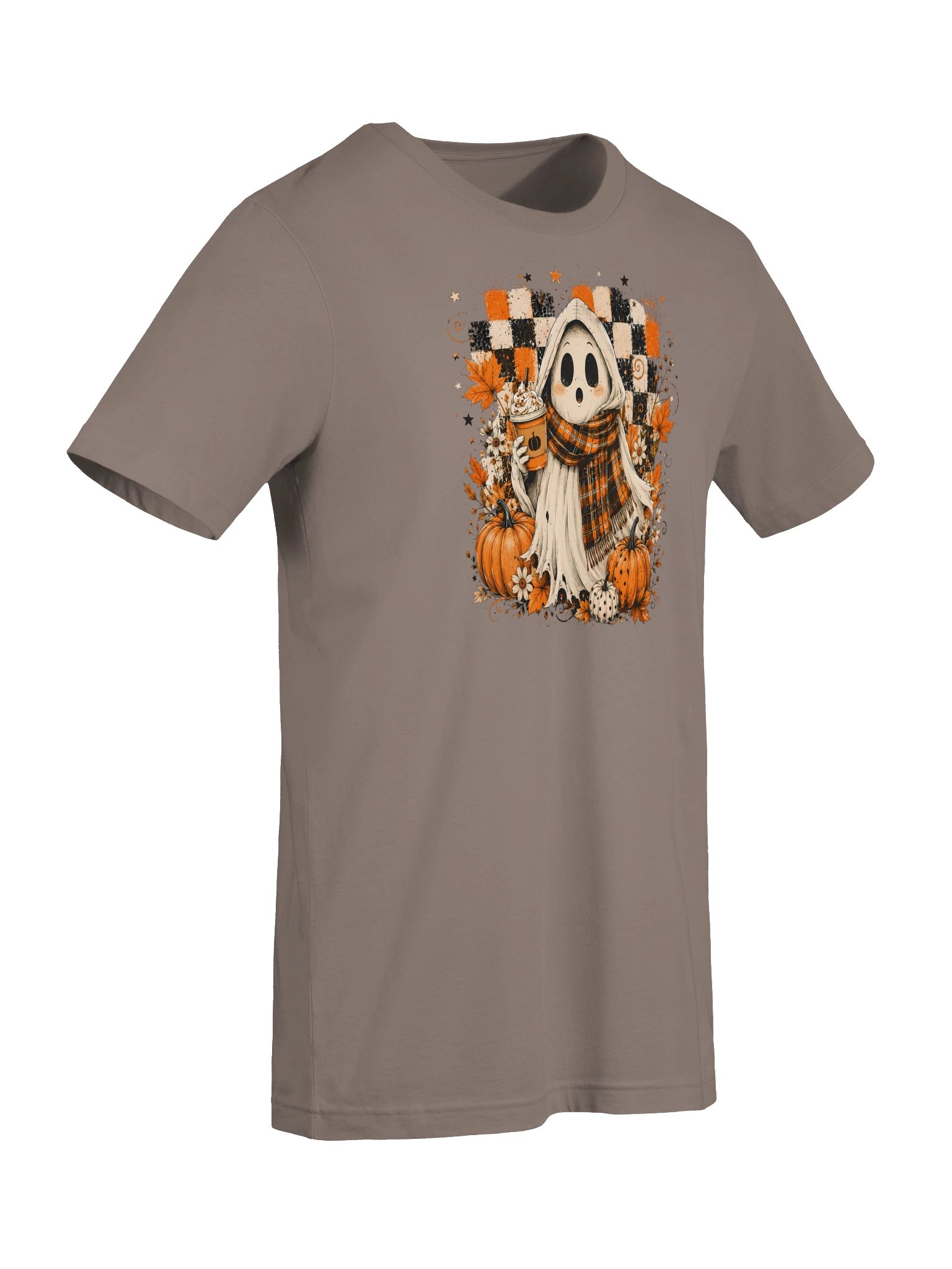 Pumpkin Spice Ghost T-Shirt | Cozy Fall Halloween Tee product image (8)