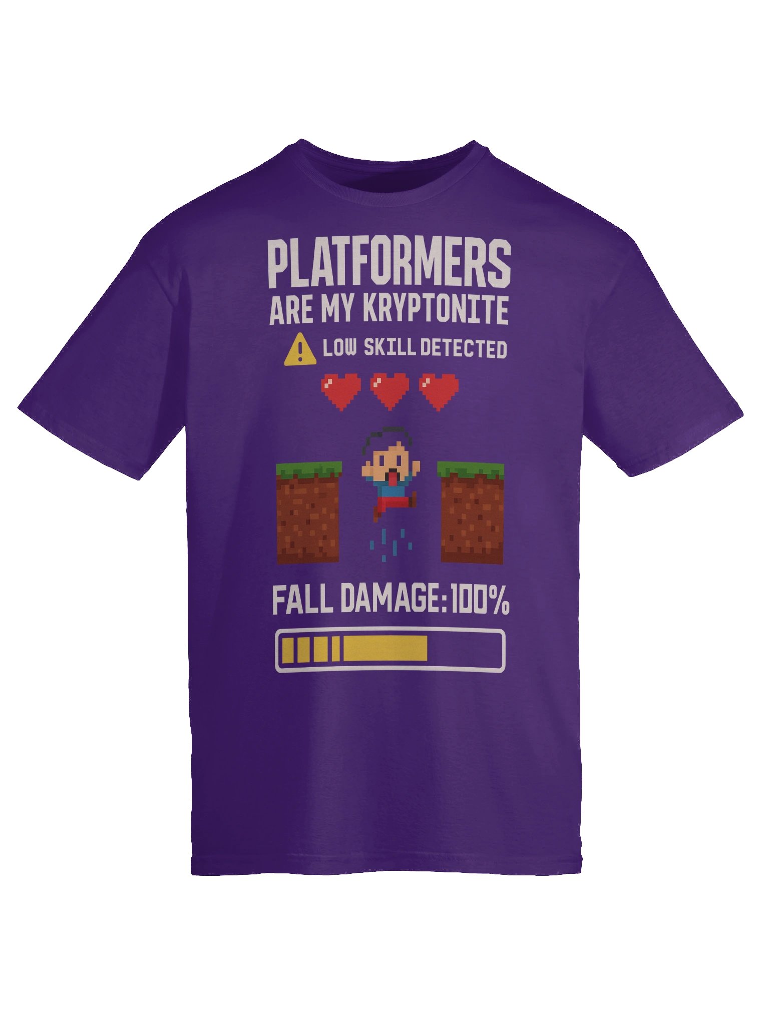 Platformers Are My Kryptonite – Funny Retro Gamer T-Shirt product image (9)