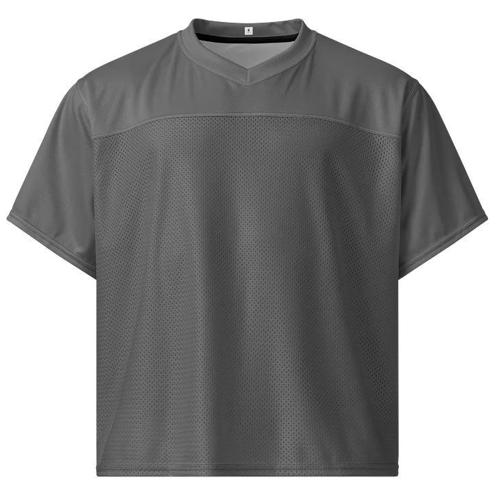 Minimal Gray Boxy Football Jersey product image (1)