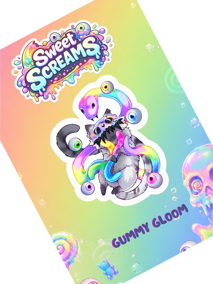 Sweet Screams | Gummy Gloom Sticker product image (1)