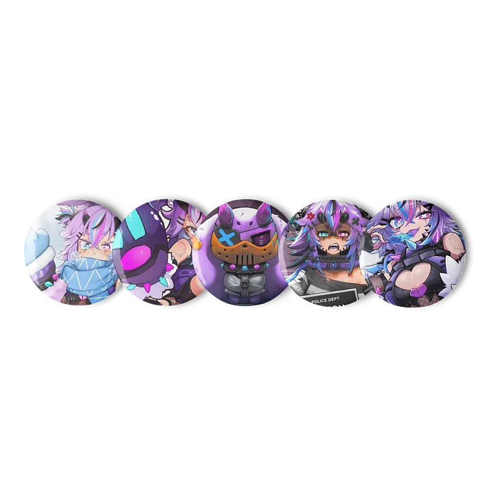 Bunny Pin Buttons Set product image (1)