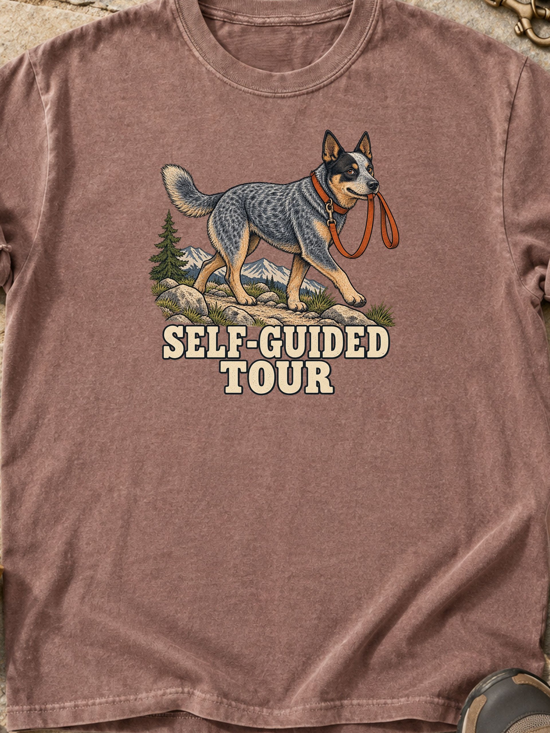 Self-Guided Tour Australian Cattle Dog Hiking Tee product image (1)