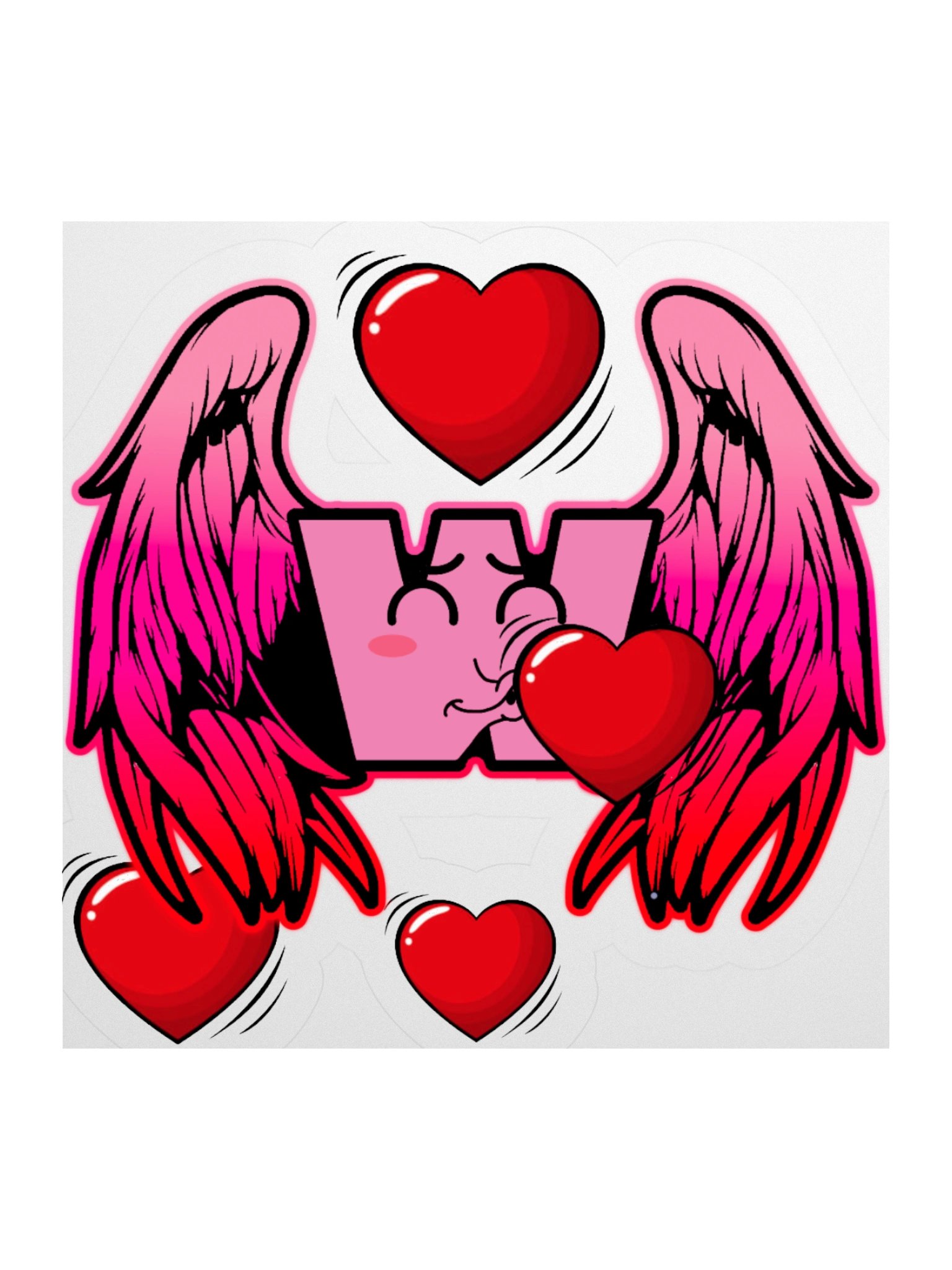 Whimsical Winged W Sticker product image (3)