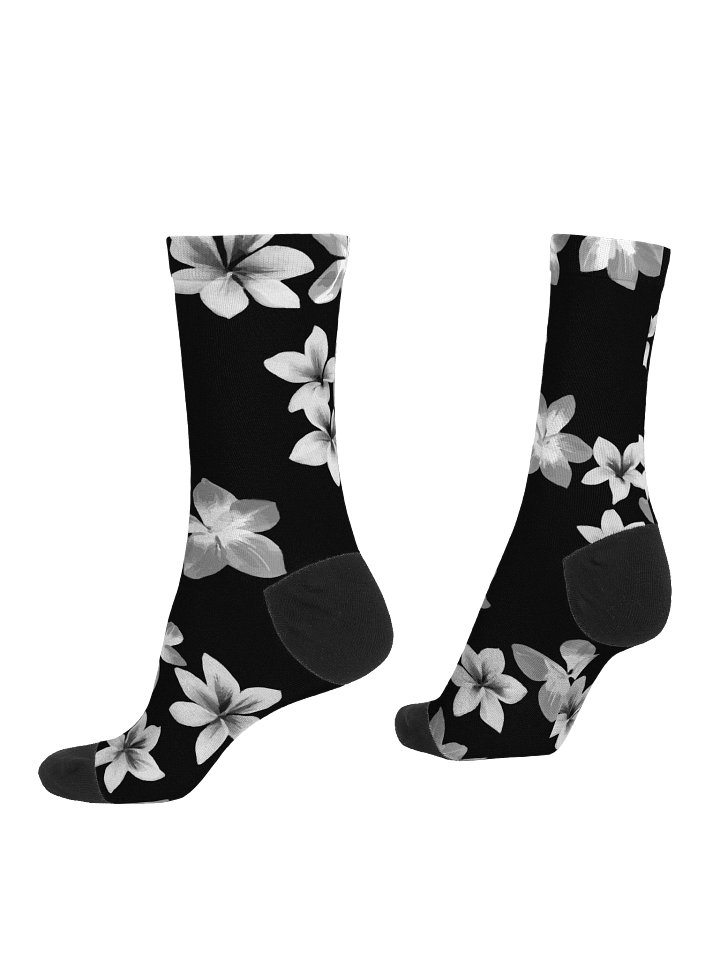 Volcanic Ash - Caribbean Soufriere Flower Print | Premium Sustainable Crew Socks product image (2)