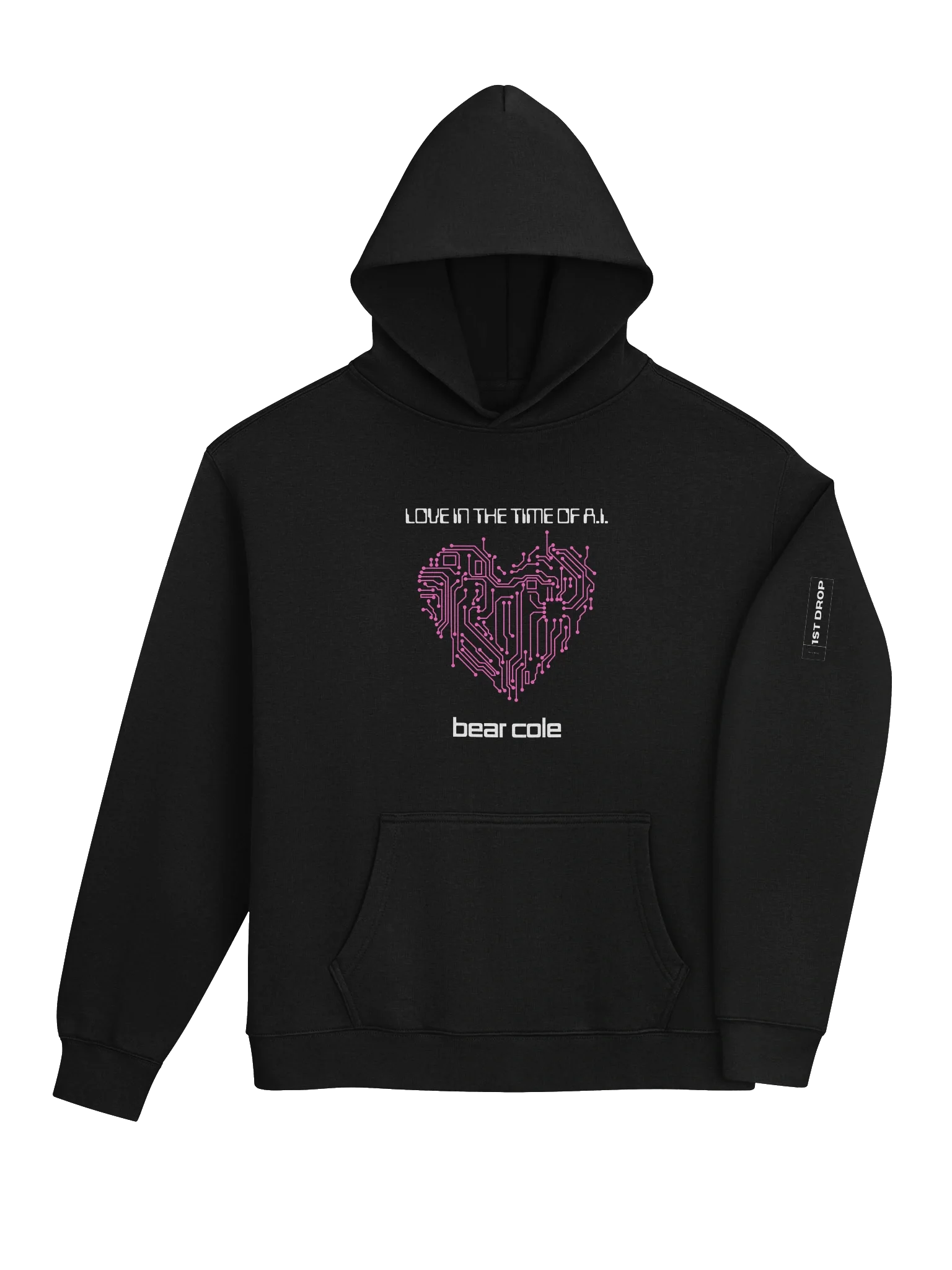 Bear Cole Love in the Time of A.I. Heart Unisex Hoodie