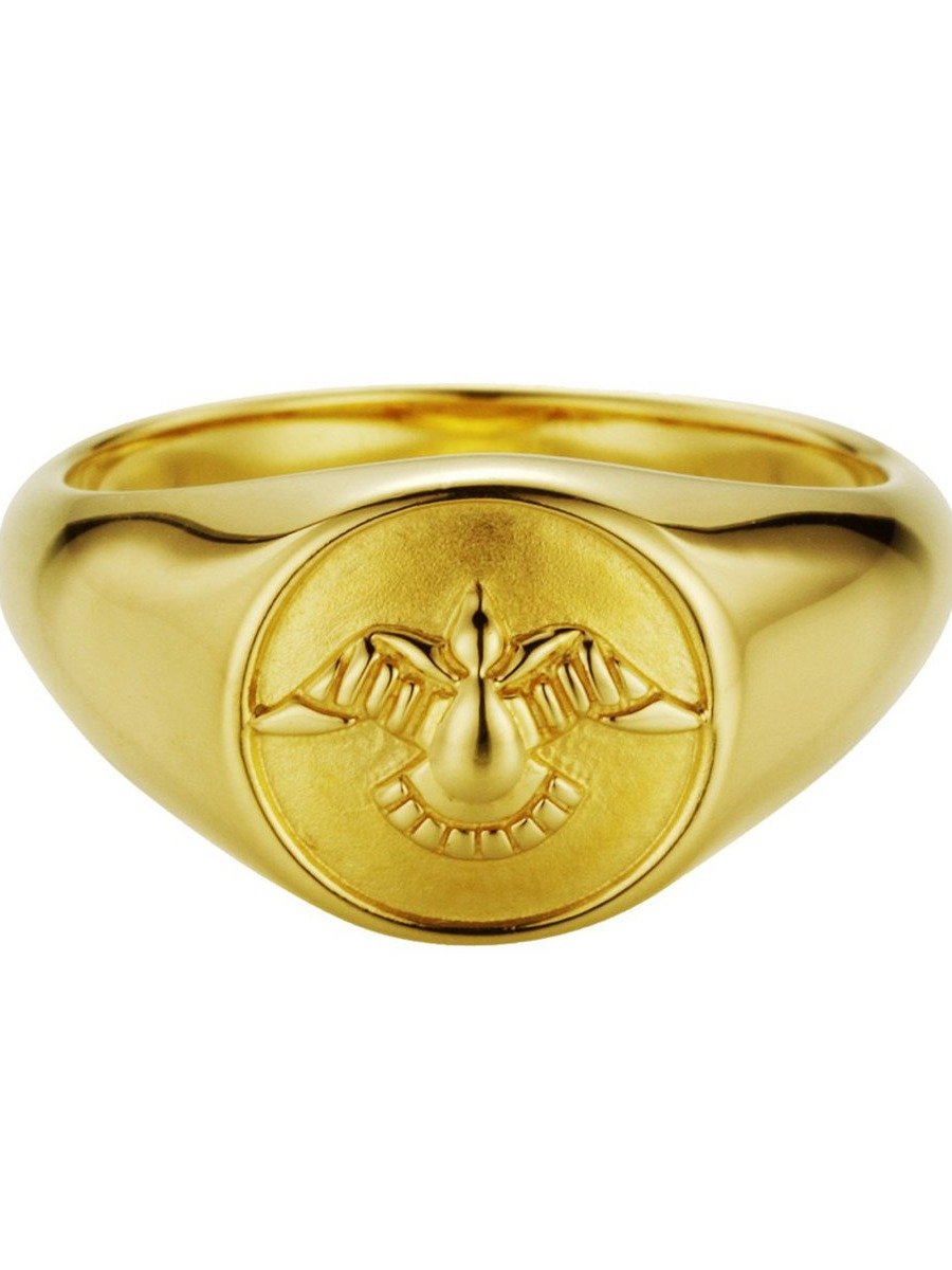 Rebel Feathers Signet Ring product image (1)