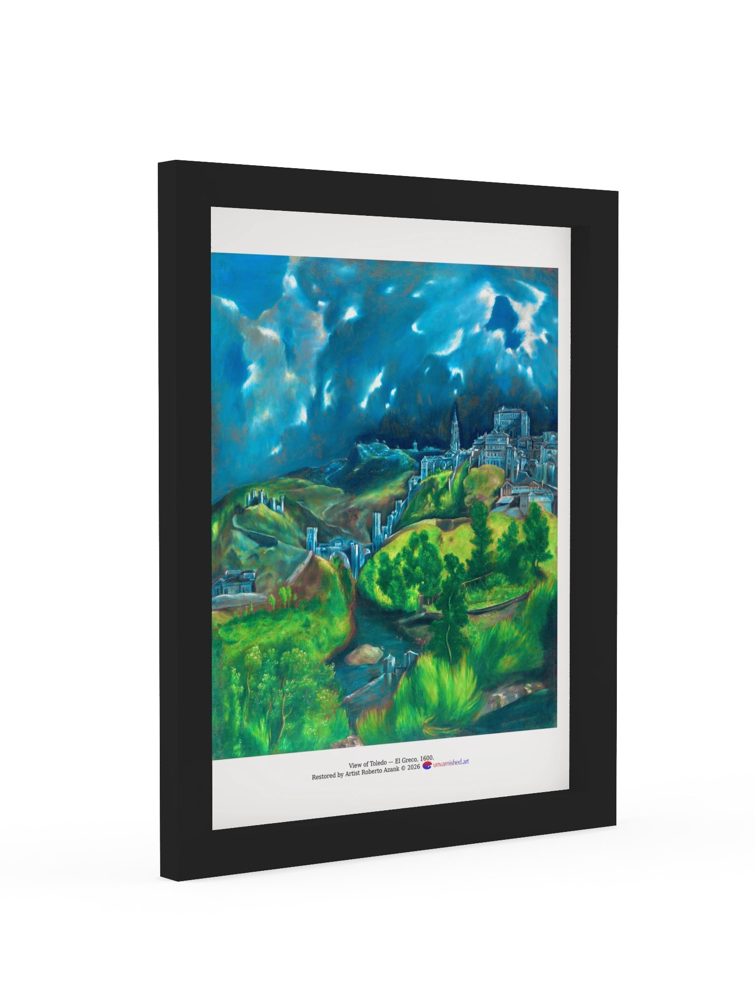 View of Toledo — Small Framed Matte Poster product image (2)