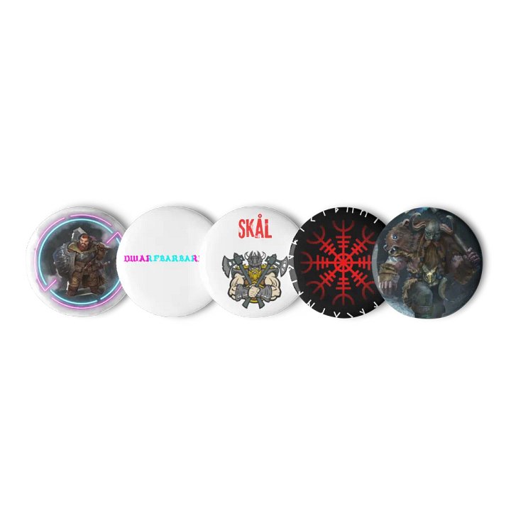 Barbarian pin badges product image (3)