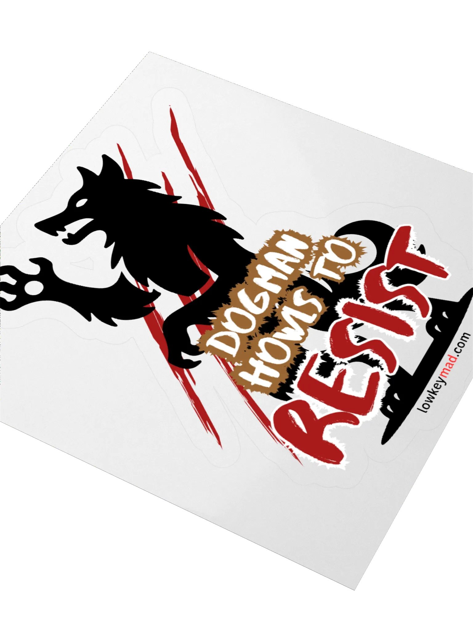 Dogman Resists Sticker product image (3)