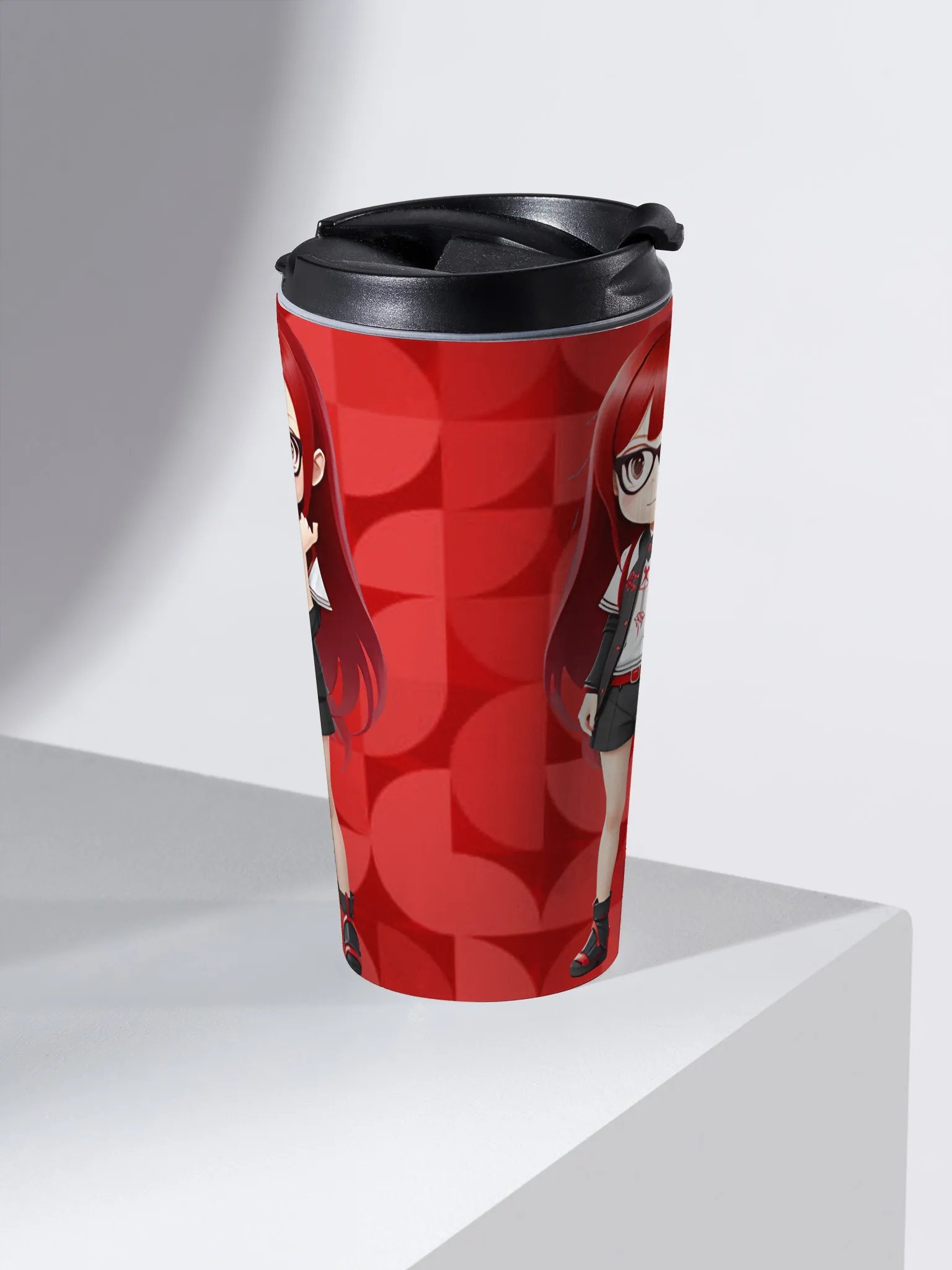 (Red CHIBI) K Stainless Steel Travel Mug product image (2)