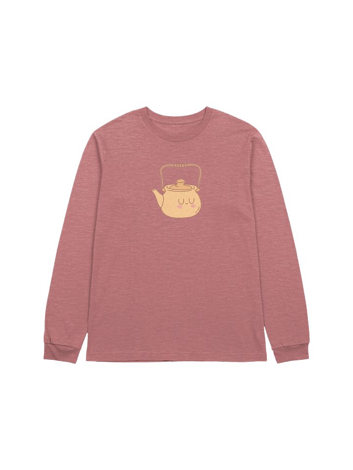 Peaceful Teatime Long Sleeve T-Shirt | Cozy Teapot Cottagecore Character Tee product image (7)