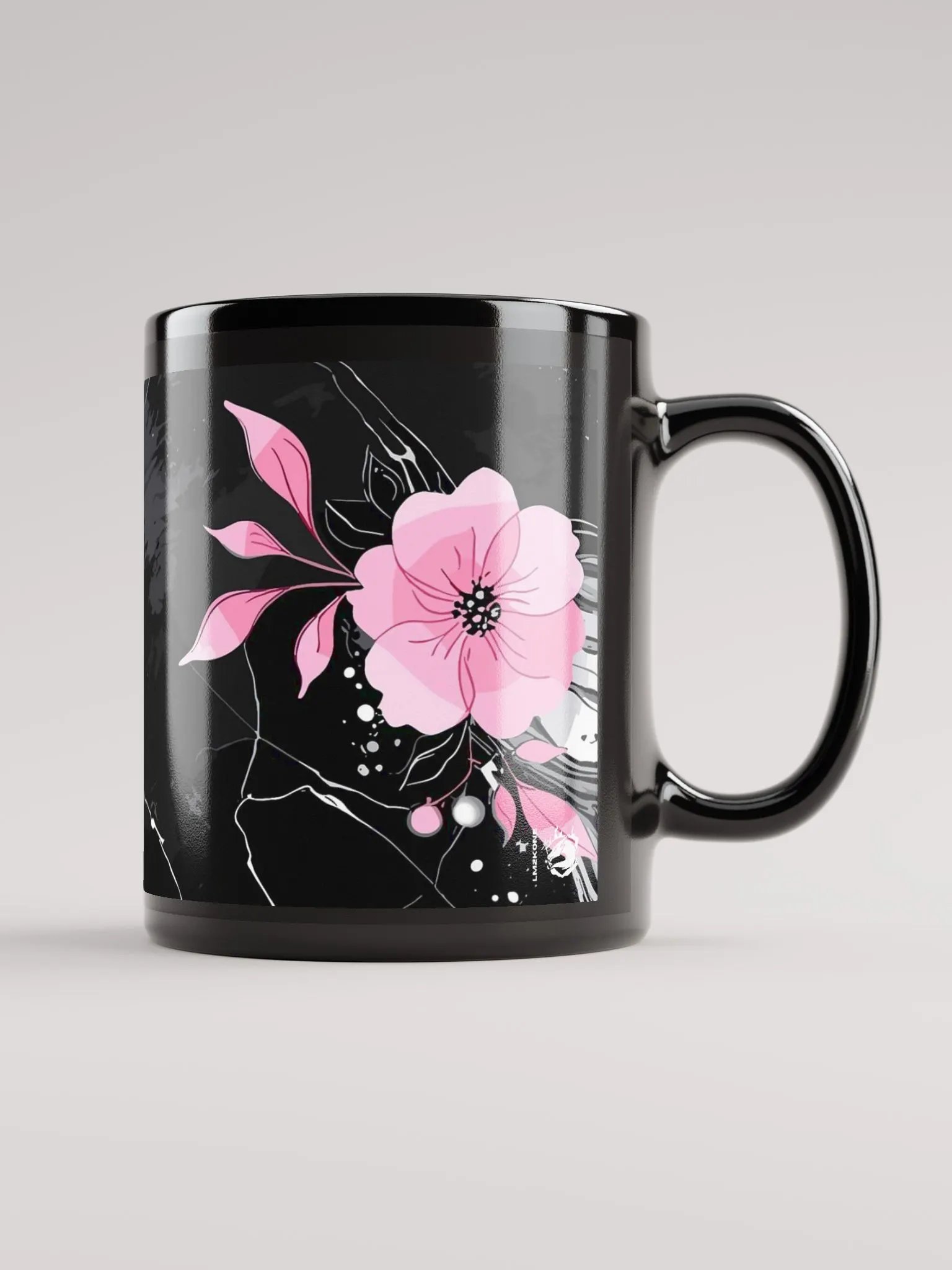 Pink Floral Elegance Marble Mug product image (3)