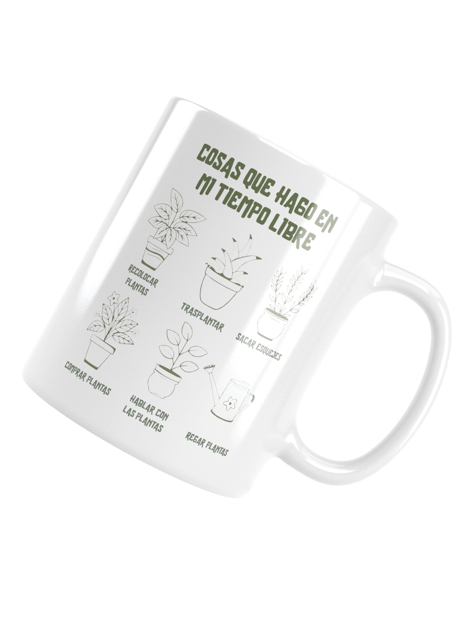 Taza Cosas que Hago en Mi Tiempo Libre | Taza Divertida de Plantas | Regalo Original para Amantes de la Jardinería product image (6)