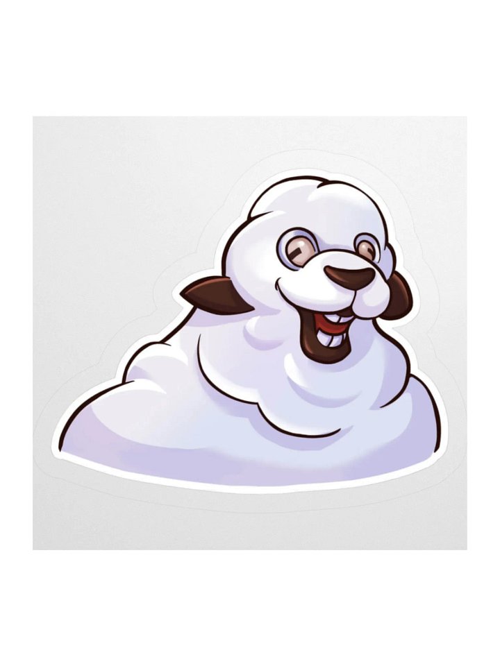 Fluffy Sheep Kiss Cut Stickers product image (1)