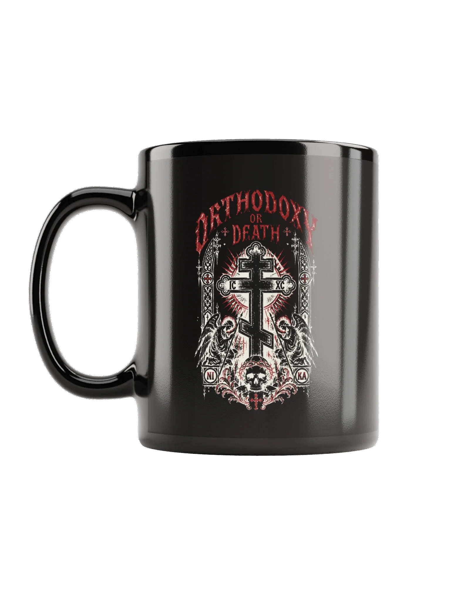 Orthodoxy or Death — Black Mug