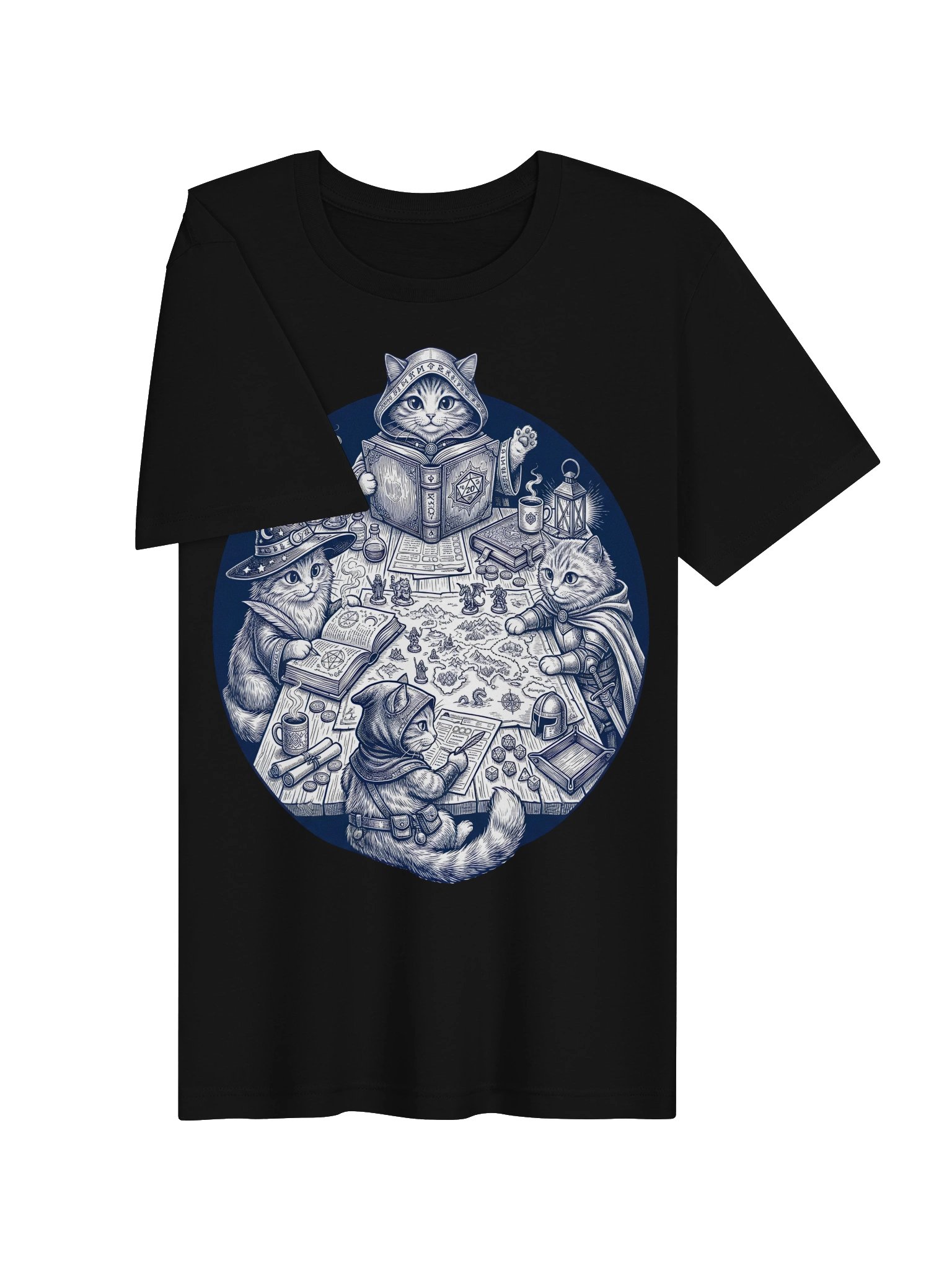 Dungeons and Cats Tee | Tabletop Gaming Cat Shirt product image (13)