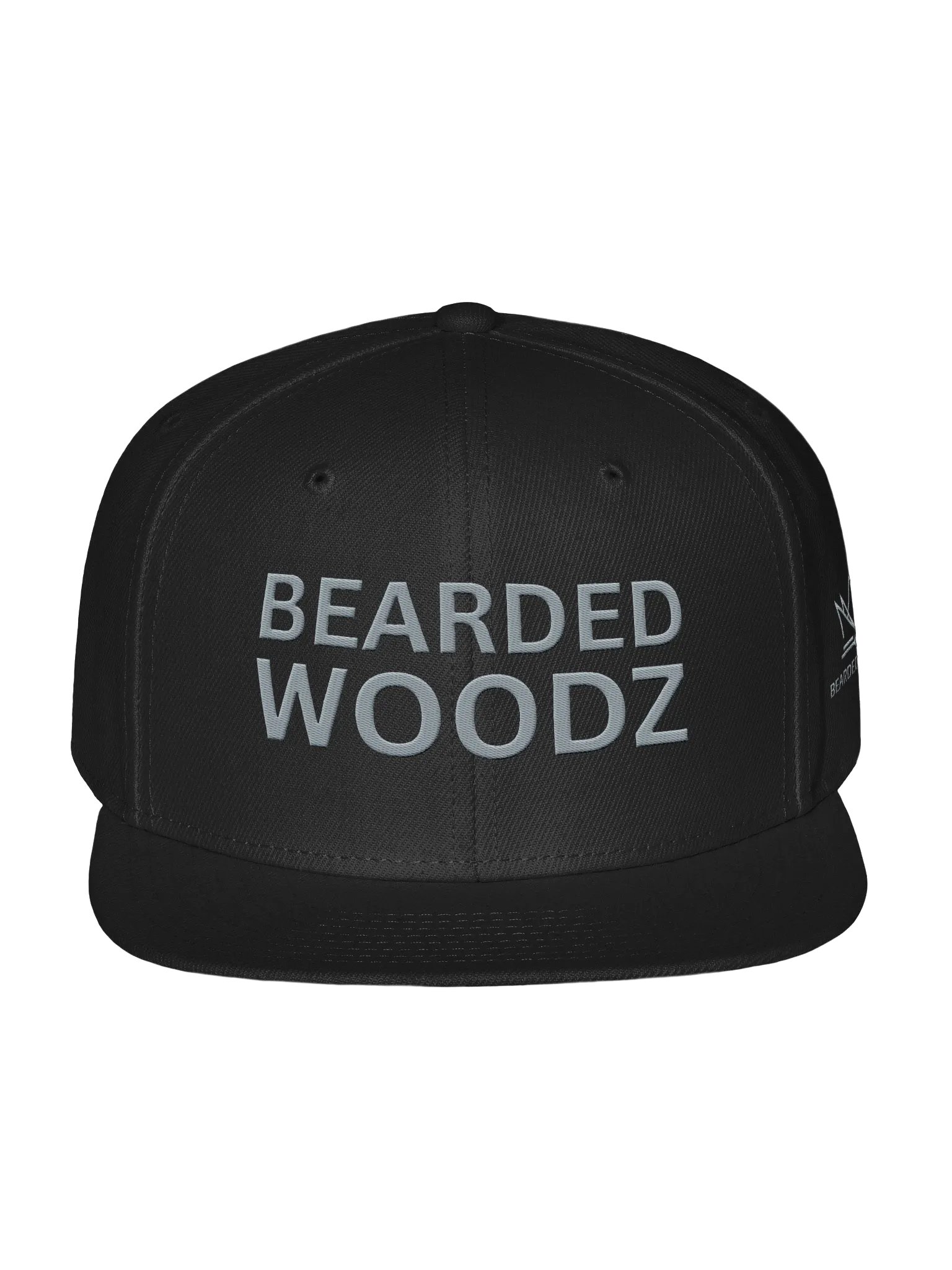 Bearded Woodz Snapback (Grey Embroidery) product image (1)
