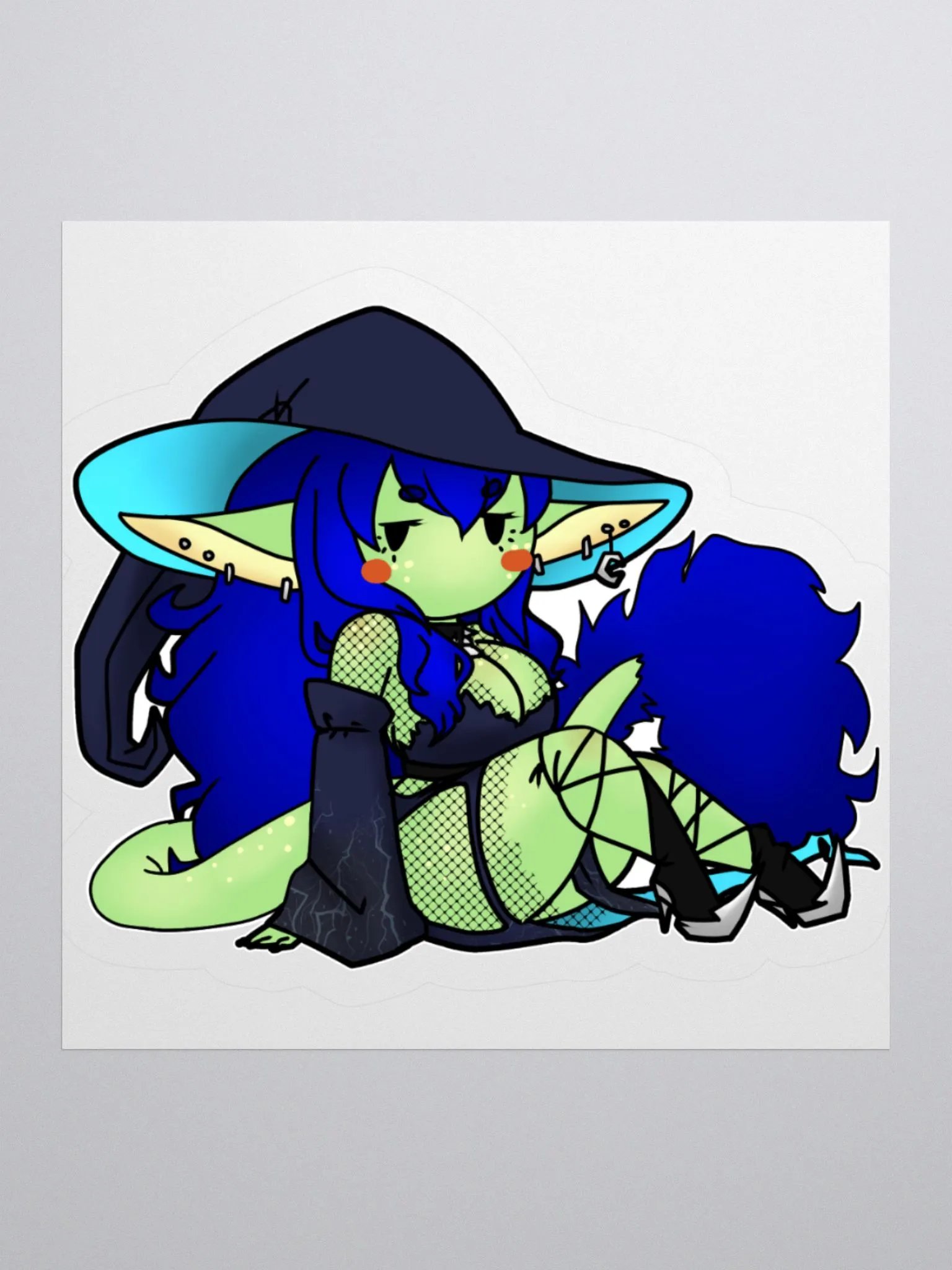 Big Witch Pin Up Sticker (Updated) product image (1)