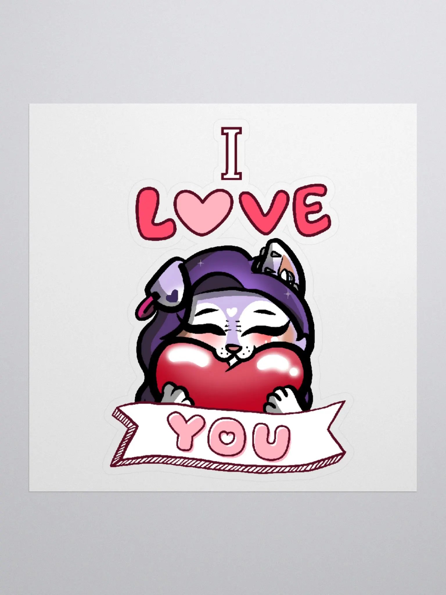 I love you sticker product image (1)