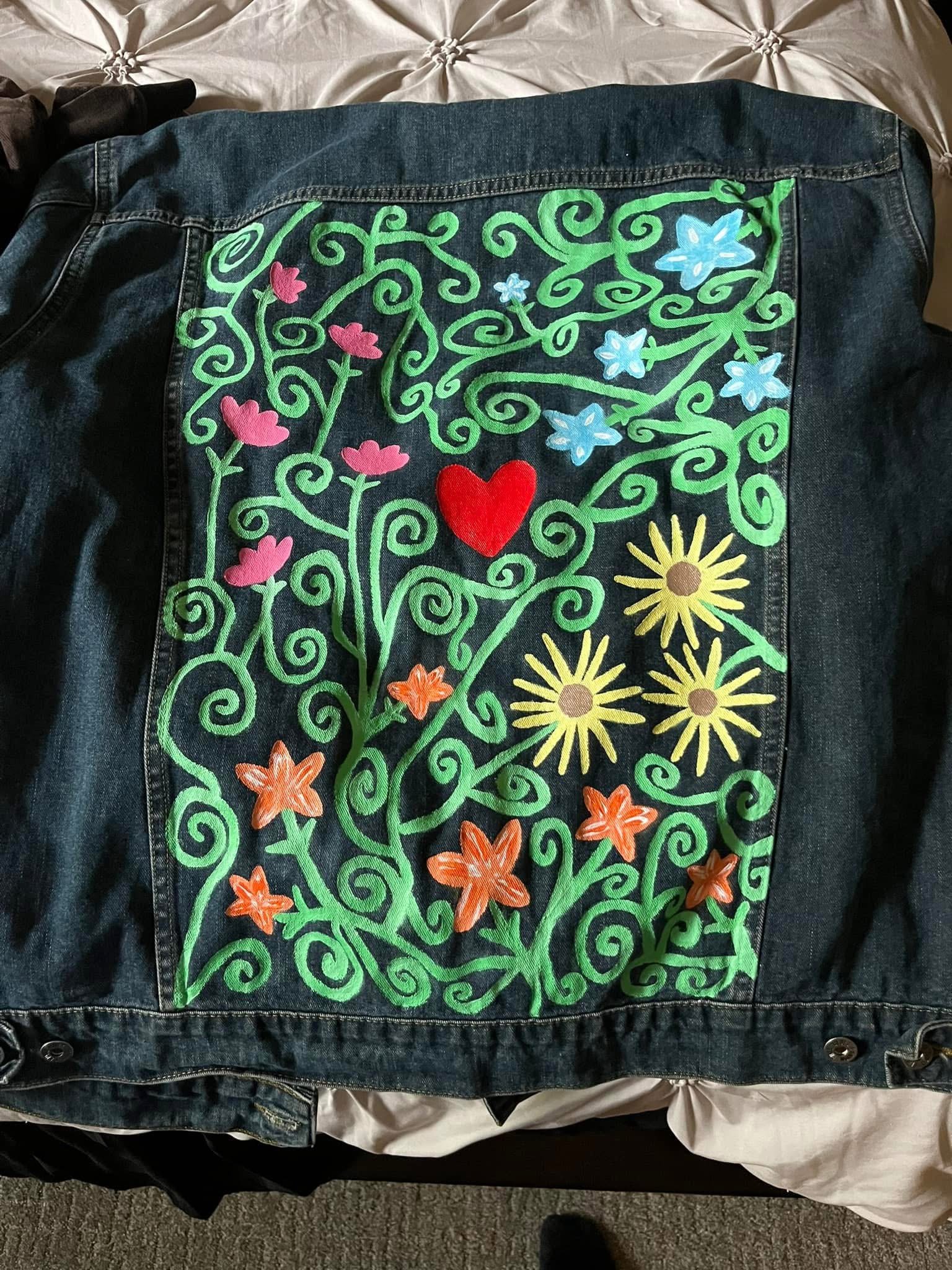 Love In Bloom Denim Jacket / Size Large product image (2)