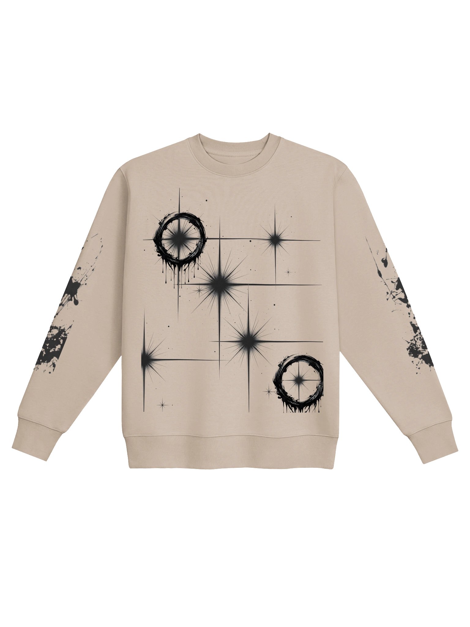 Cosmic Burst Black & White Sweatshirt product image (1)