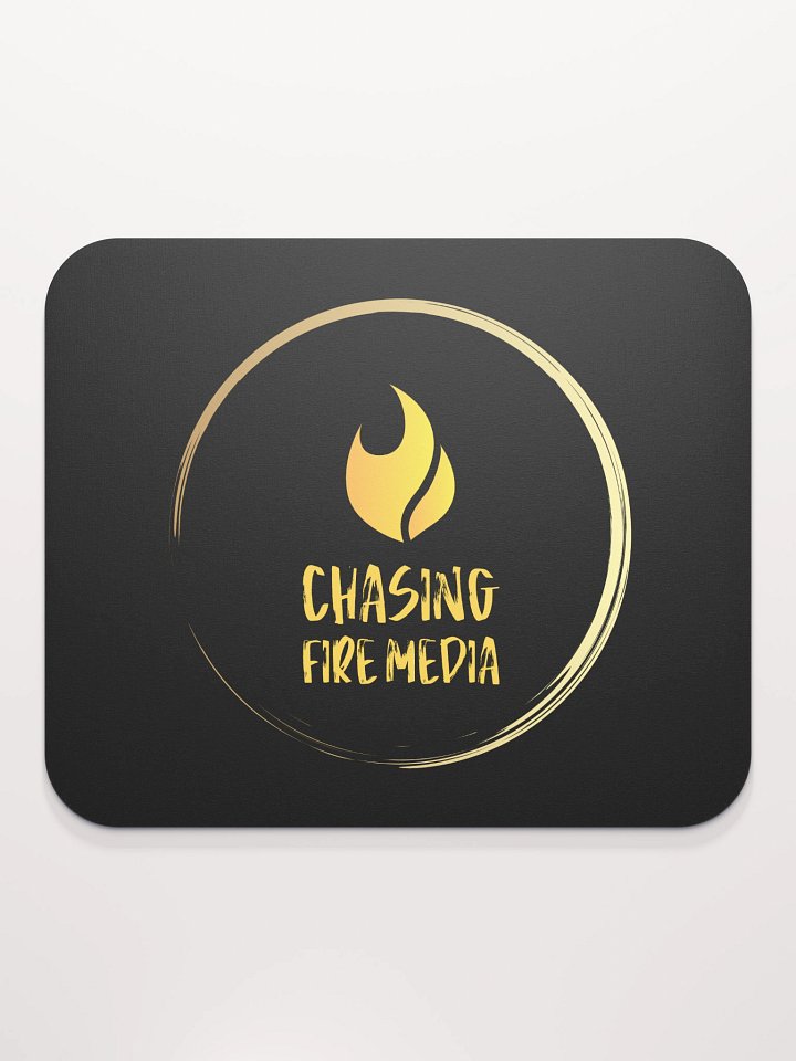 Chasing Fire GOLD FLAME Logo Mouse Pad product image (2)