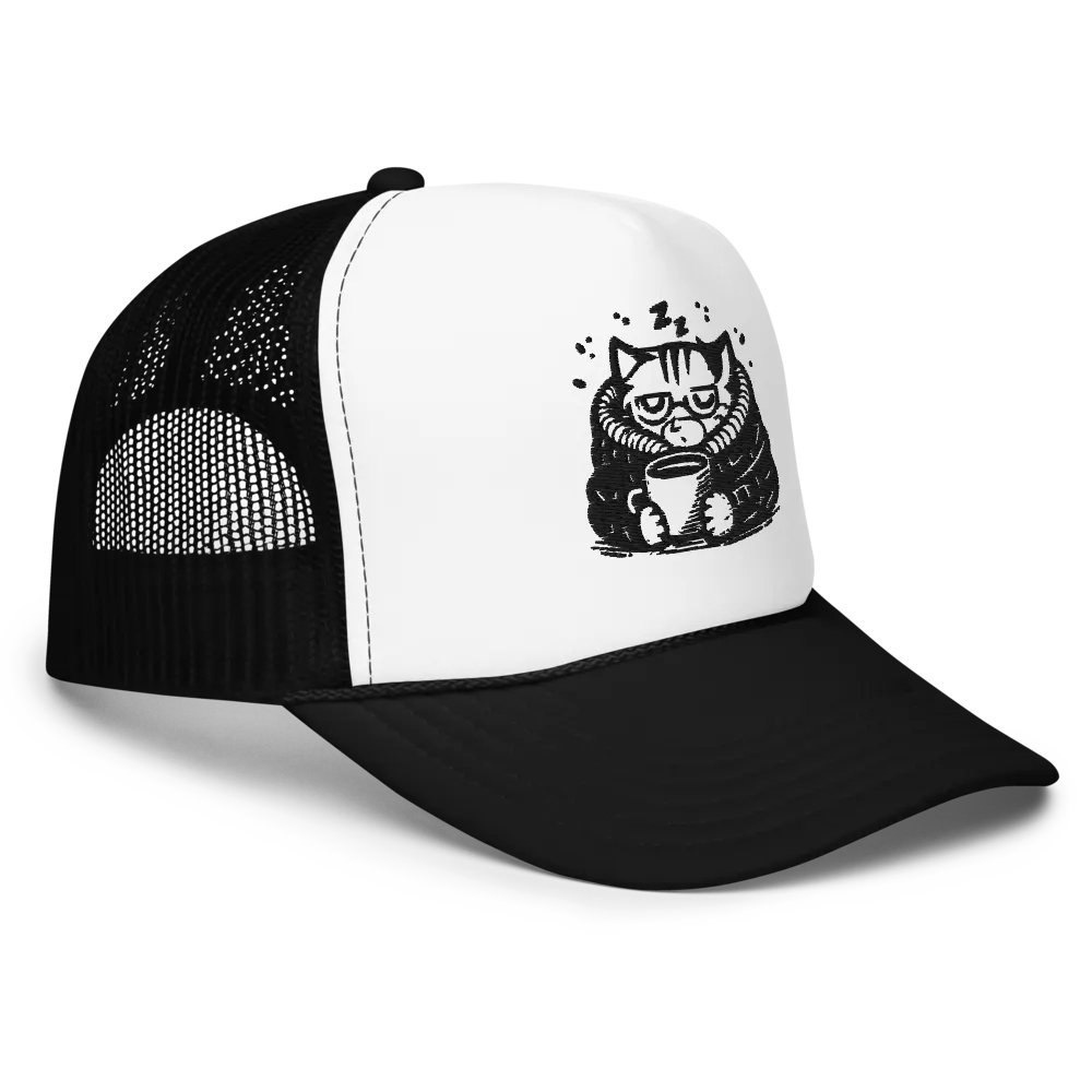 Comfy Cat Times || Otto Foam Mesh Hat product image (3)
