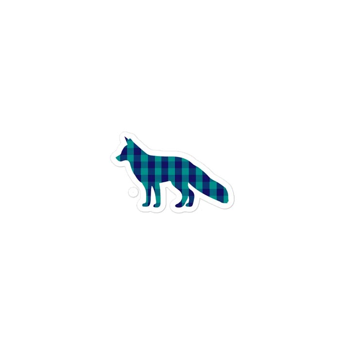 Blue Plaid Fox product image (1)