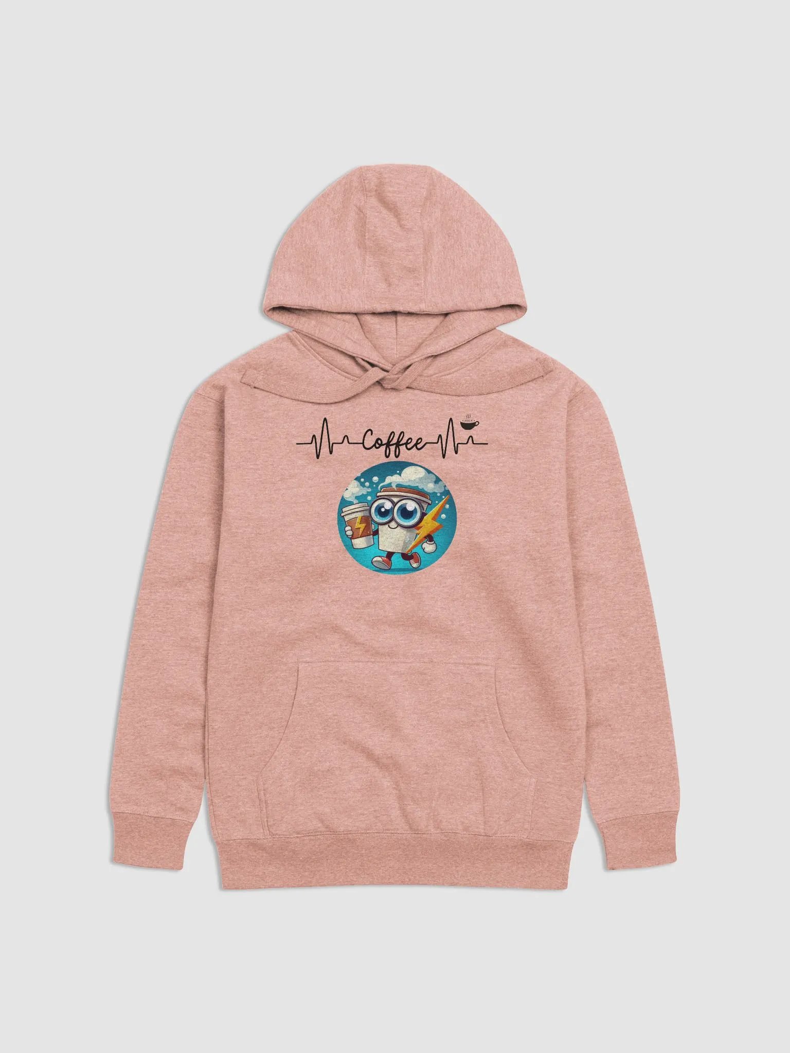 Energetic Lightning Bolt Coffee Cup Hoodie product image (2)