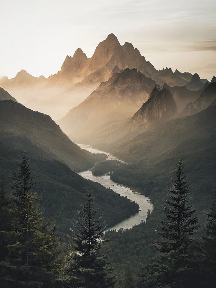 Mystical Valley Sunset Framed Poster product image (1)