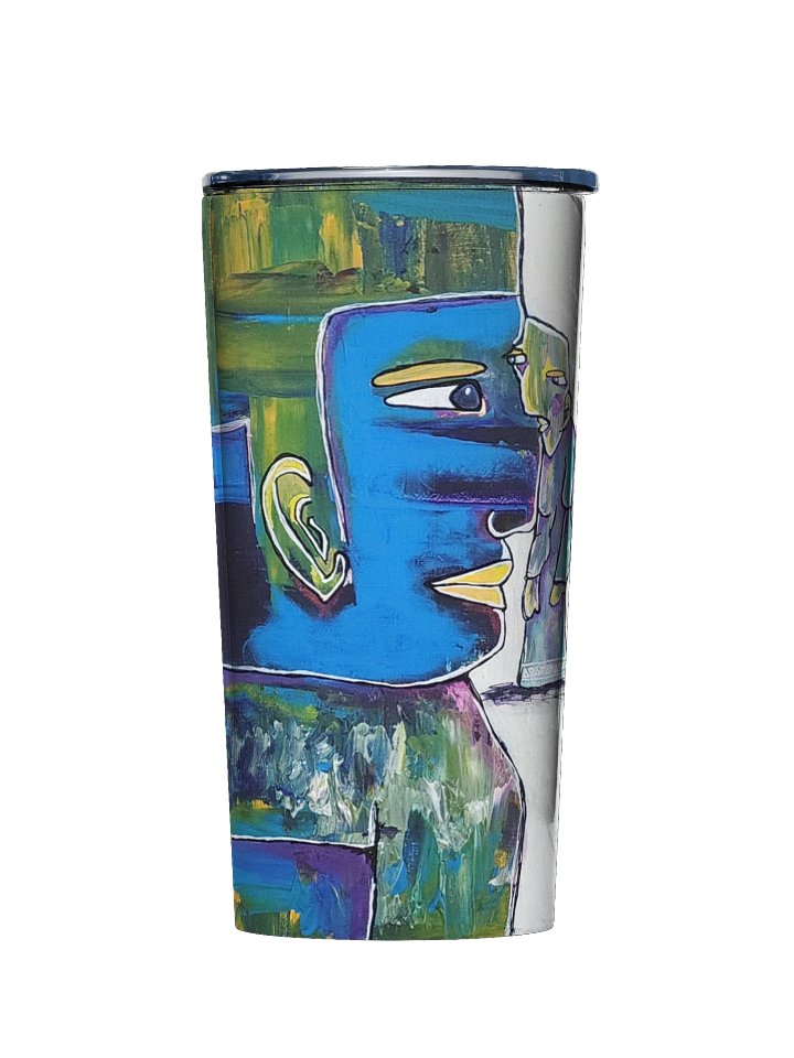 EYE to Eye Stainless Steel Tumbler – Art-Inspired Travel Cup for Coffee, Tea & More product image (1)
