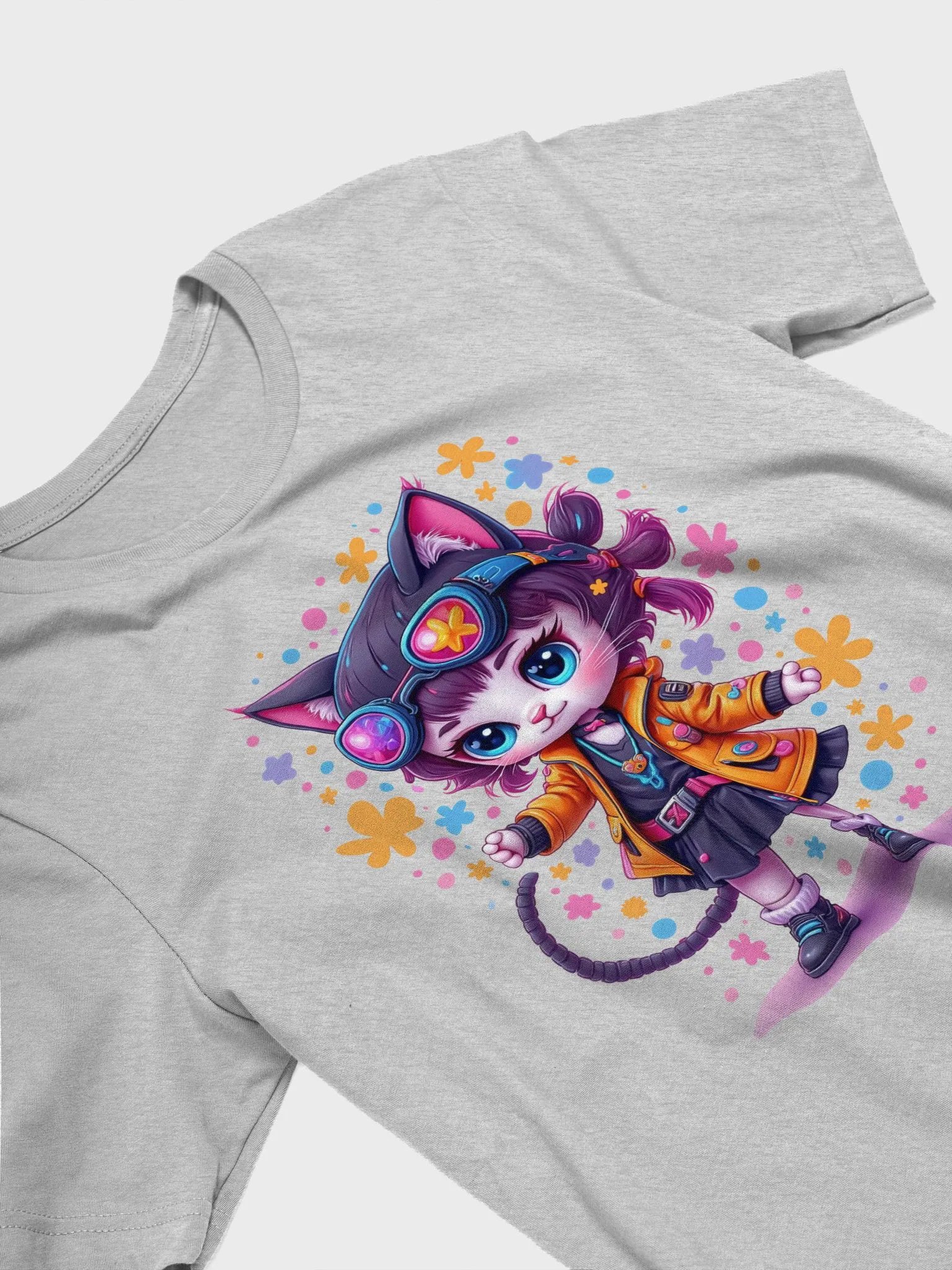 Whimsical Cat-Eared Wonderland T-Shirt product image (24)