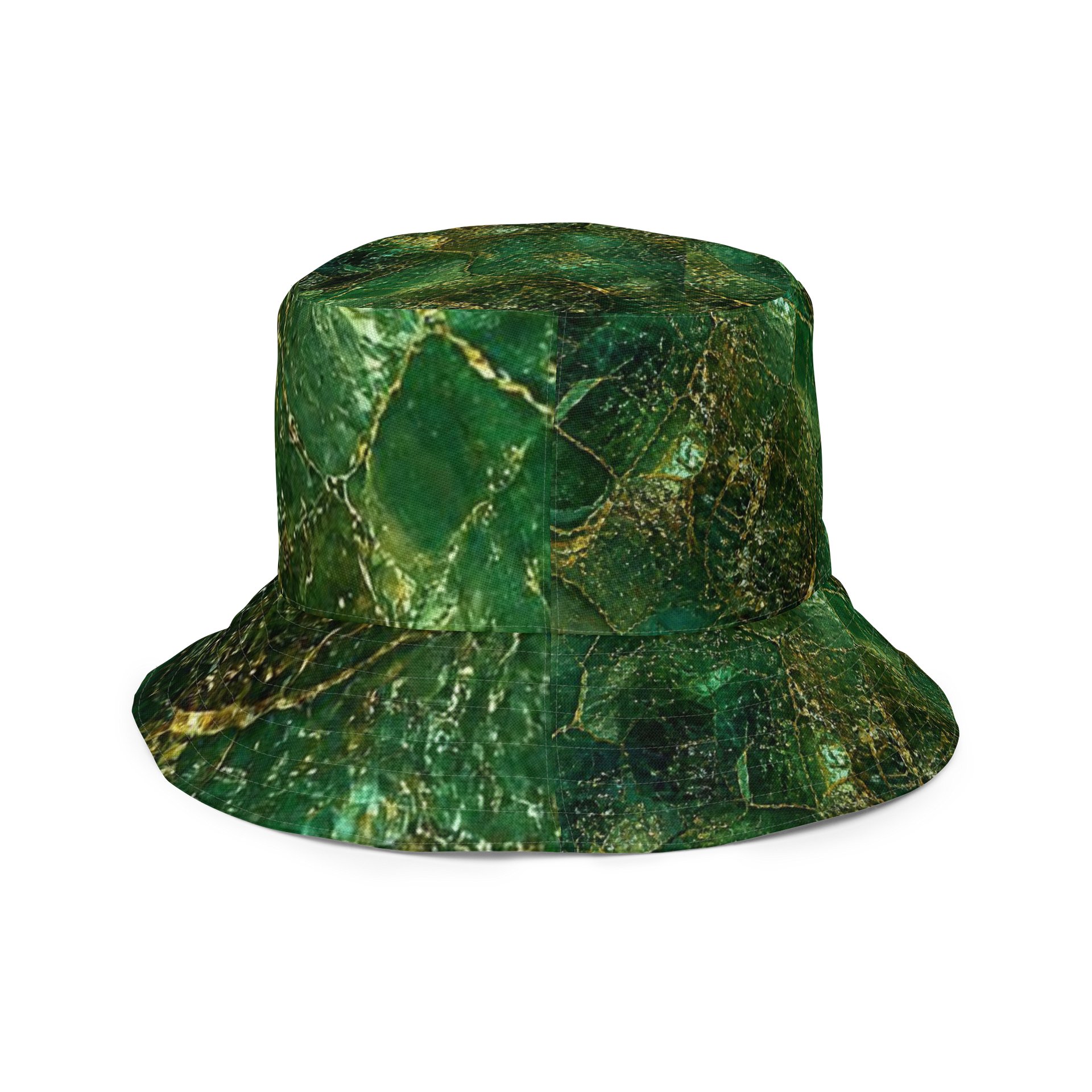 "A522" Emerald Gold Vein Bucket Hat product image (6)