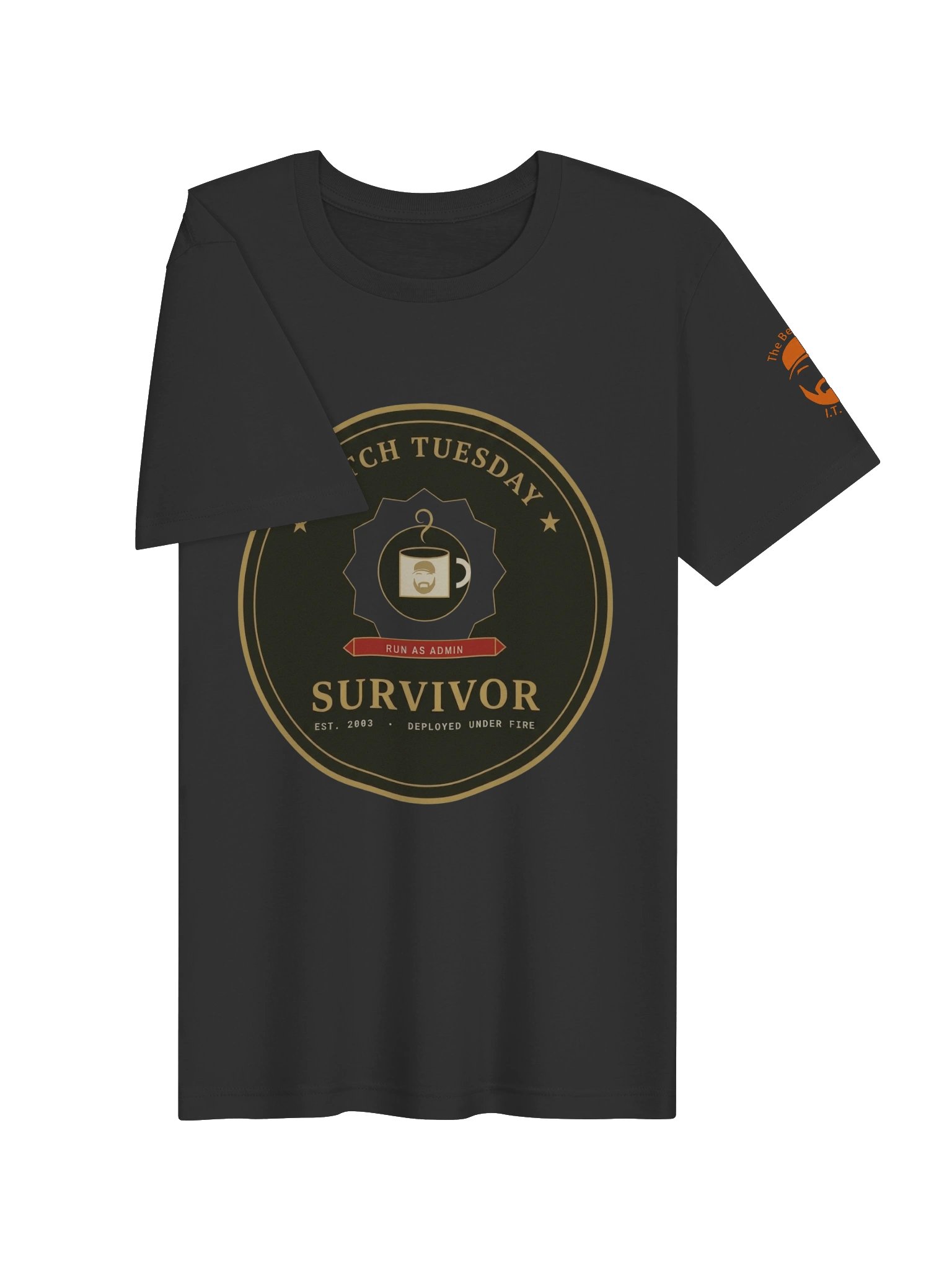 Patch Tuesday Survivor Tee — Deployed Under Fire product image (63)