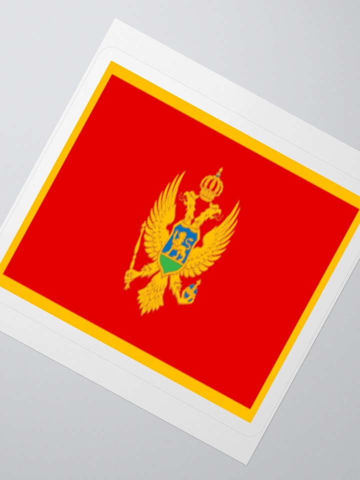 Exclusive Montenegrin Flag Kiss-Cut Sticker by TDS Music product image (4)