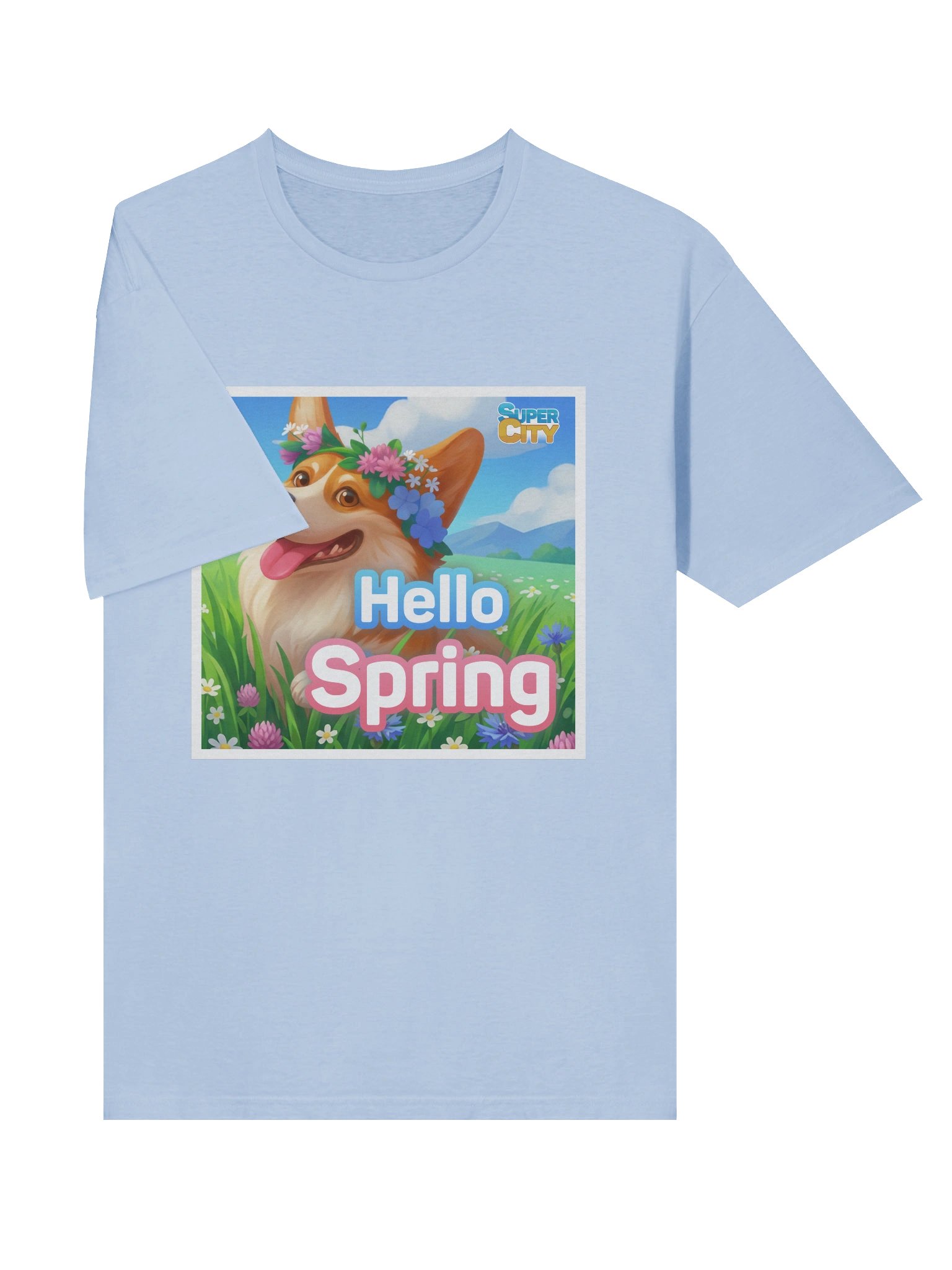 Hello Spring Corgi T-Shirt product image (5)