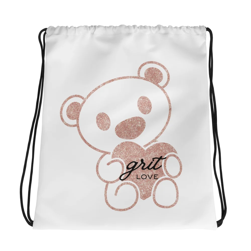 Grit Glitter Teddy Drawstring Bag product image (1)